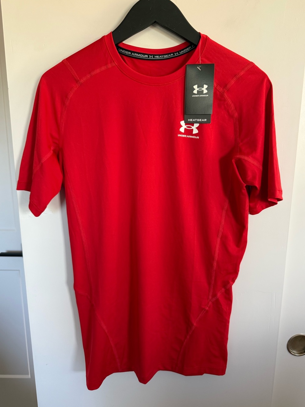 NWT Under Armor Heat Gear Compression Short Sleeve Size Large